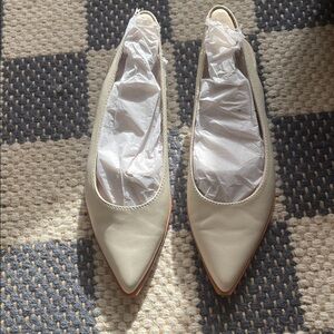 Frye Women's Kenzie Leather Slingback Flats